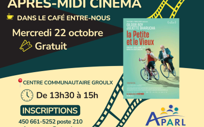 Après-midi cinéma – 22 octobre